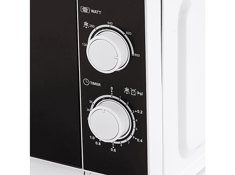 Microondas - Sharp R 200 WW, 800 W, 5 potencia, 20 l, Blanco