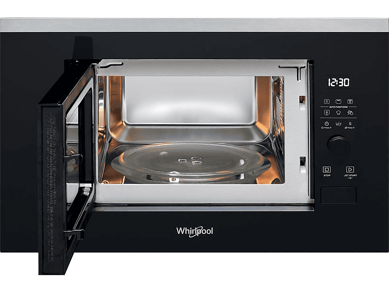 Microondas - Whirlpool WMF201G, 1 kW, 6 potencia, 20 l, Negro