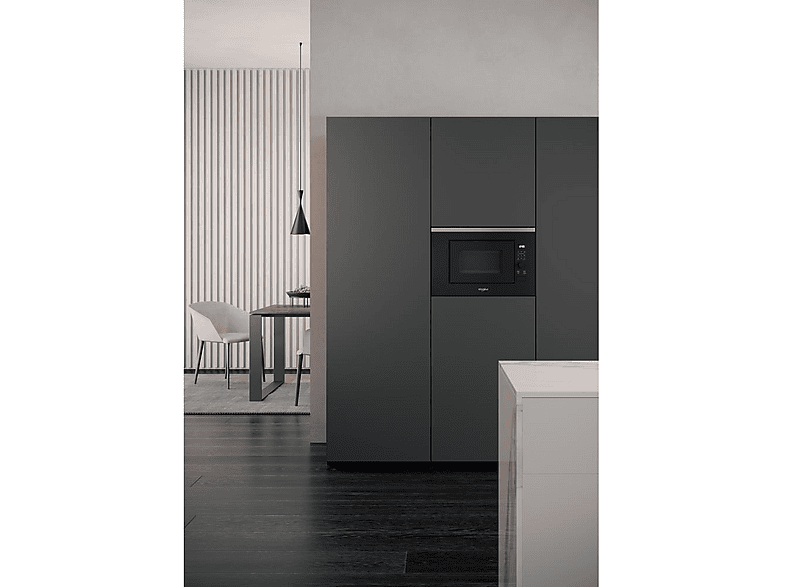 Microondas - Whirlpool WMF201G, 1 kW, 6 potencia, 20 l, Negro