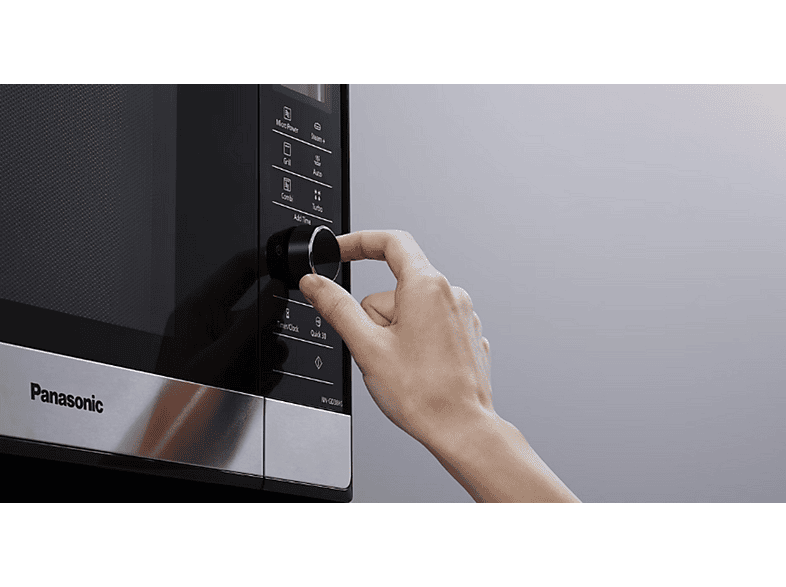 Microondas libre instalación - Panasonic NNGD38HSSUG, 1000 W, 23 l, Negro