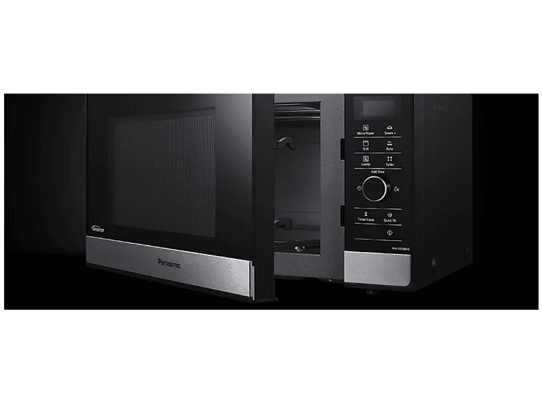 Microondas libre instalación - Panasonic NNGD38HSSUG, 1000 W, 23 l, Negro