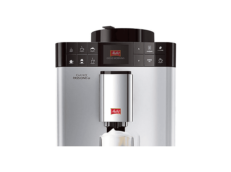 Cafetera express - Melitta F53/1-101, 15 bar, 1450 W, 1 l, 2 tazas, Plata
