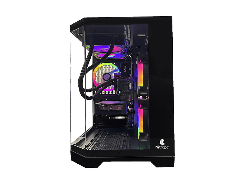 PC Gaming - Nitropc Avanzado, AMD Ryzen 5 5600X (6 núcleos, 12 hilos | 3,60 GHz hasta 4,60 GHz), 16 GB RAM, 1 TB SSD, GeForce RTX™ 3050, Negro