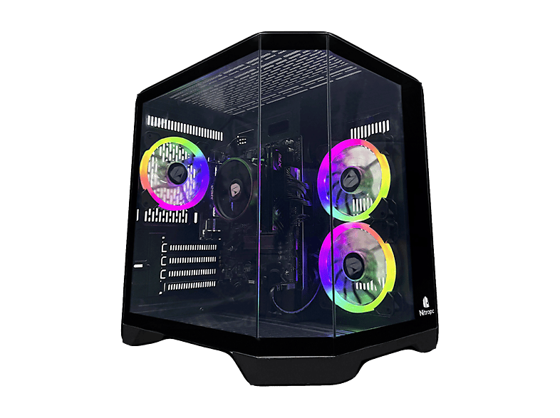 PC Gaming - Nitropc Avanzado, AMD Ryzen 5 3400G (4 núcleos, 8 hilos | 3,7 GHz hasta 4,2 GHz), 16 GB RAM, 480 GB SSD, Radeon™ RX Vega 7, Windows 11 Pro