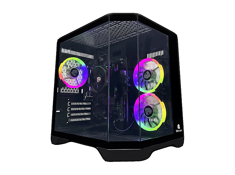 PC Gaming - Nitropc Pack Avanzado, AMD Ryzen 5 3400G (4 núcleos, 8 hilos | 3,70 GHz hasta 4,2 GHz), Monitor 24" 165Hz IPS, 16 GB RAM, 480 GB SSD