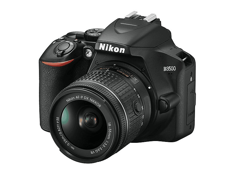 Cámara réflex - Nikon D3500 AF-P VR 18-55MM, 24,78 megapixel, CMOS, 1920 x 1080 Pixeles, Negro