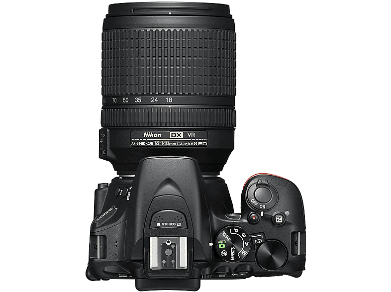 Cámara réflex APS-C - Nikon D5600/18140VR/FHD, 24,78 megapixel, CMOS, Full HD 1080p, Negro