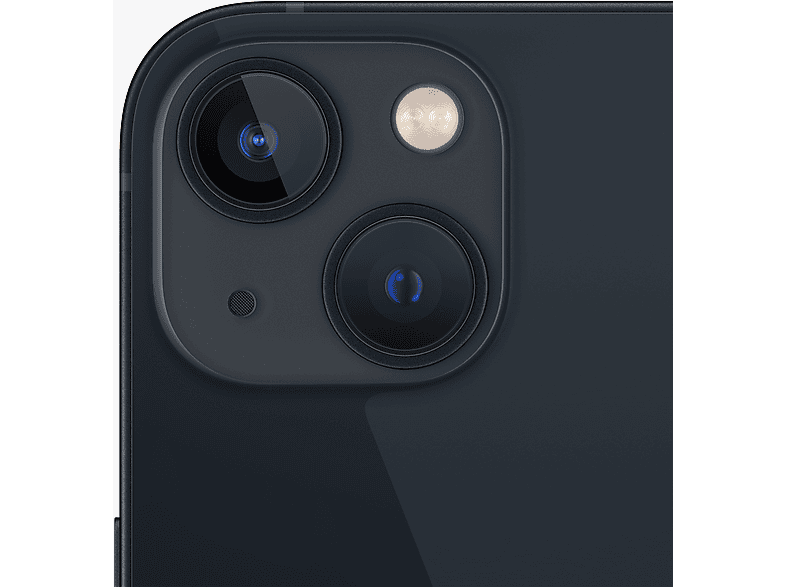 Smartphone - Apple iPhone 13 Midnight, Negro, Móvil iOS, 128 GB, 4 GB RAM, 6,1 " OLED, Ceramic Shield, Anti-huellas, Chip A15 Bionic, 3,227 mAh