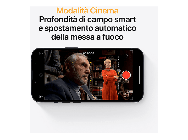 Smartphone - Apple iPhone 13 Midnight, Negro, Móvil iOS, 128 GB, 4 GB RAM, 6,1 " OLED, Ceramic Shield, Anti-huellas, Chip A15 Bionic, 3,227 mAh