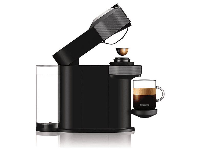 Cafetera de cápsulas - Delonghi ENV120.GY VERTUO NEXT GRIS, 0 bar, 1,1 l, 1500 W