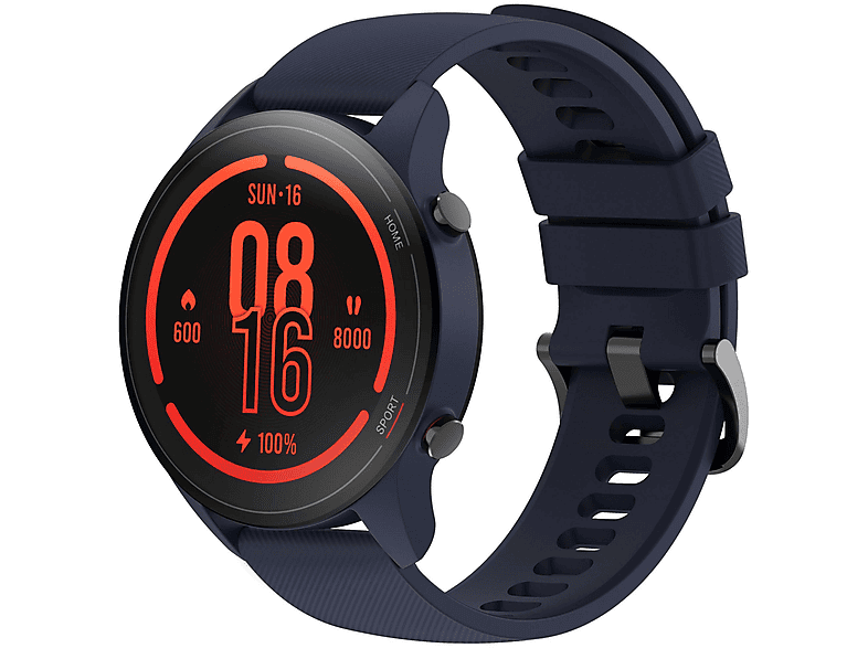Smartwatch - Xiaomi MI WATCH (NAVY BLUE), 130-220mm, Poliuretano termoplastico (TPU), Azul