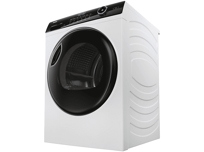 Secadora - Haier HD90-A3959S, Bomba de calor, 9,0 kg, 11 programas, Blanco