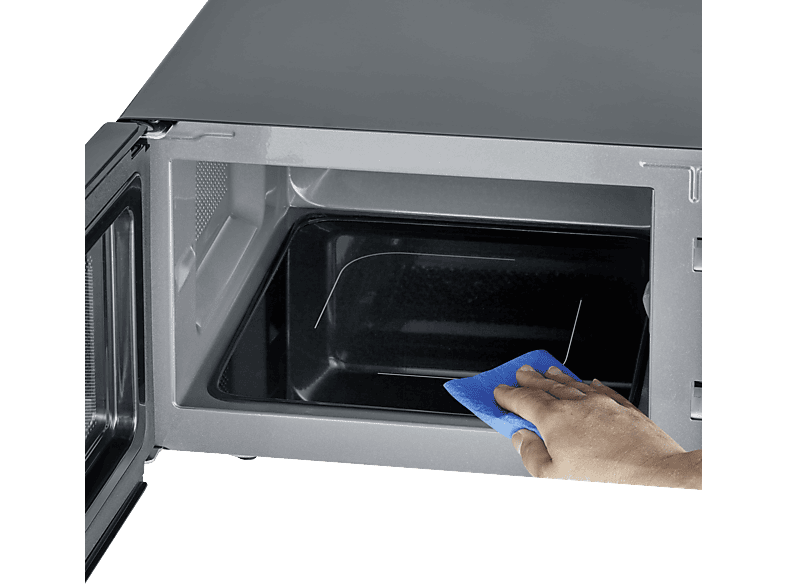 Microondas con base de vidrio - Severin MW 7761, 800 W, 6 potencia, 20 l, Negro