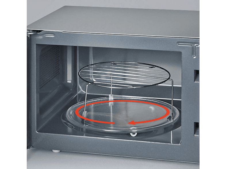Microondas con Grill y Convección - Severin MW_7773, 800 W, 10 potencia, 14,3 l, Negro