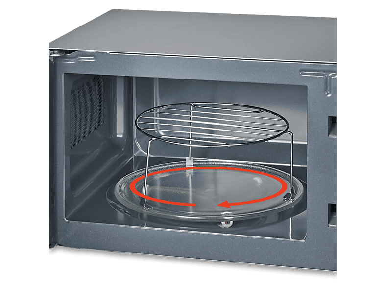Microondas con Grill y Convección - Severin MW_7773, 800 W, 10 potencia, 14,3 l, Negro