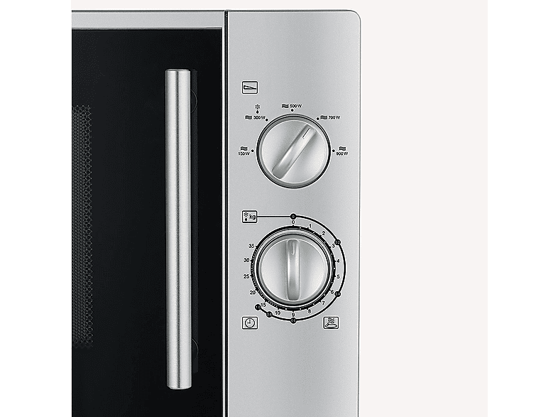Microondas - Severin MW 7772, 900 W, 5 potencia, 16,4 l, plateado