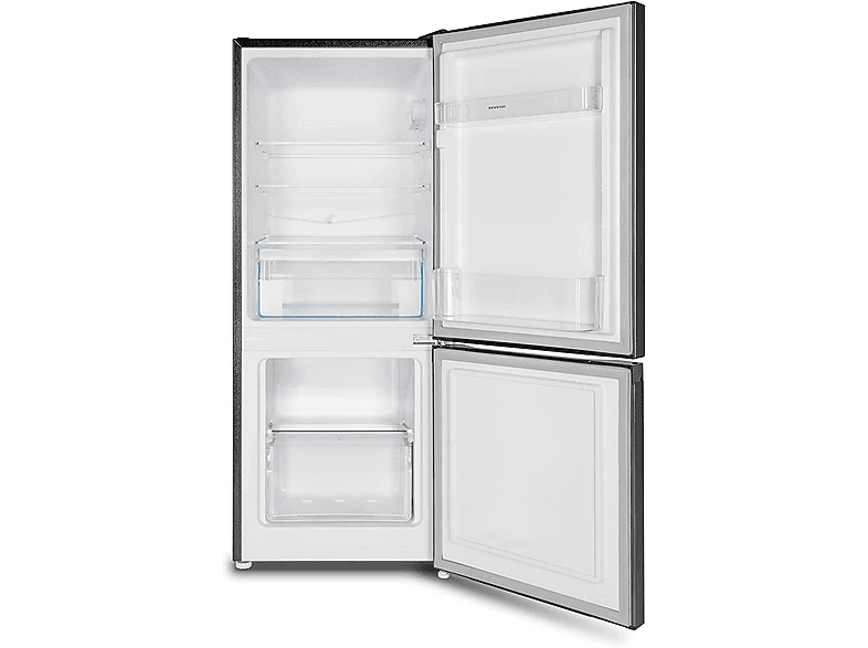 Frigorífico combi - Infiniton FGC-117B, No Frost, Smart Frost, Altura 1140 mm, Capacidad 117 l, Inox Negro