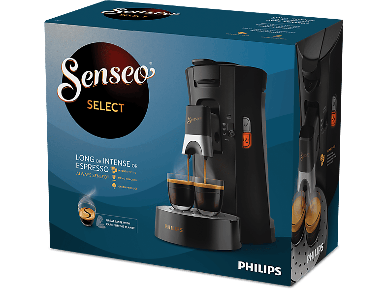 Cafetera de cápsulas - Philips CSA240/60, 1 bar, 1450 W, Negro