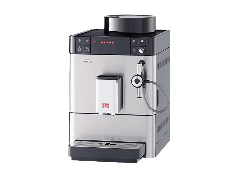 Cafetera express - Melitta Caffeo Passione, 15 bar, 1400 W, 2 tazas, Plata