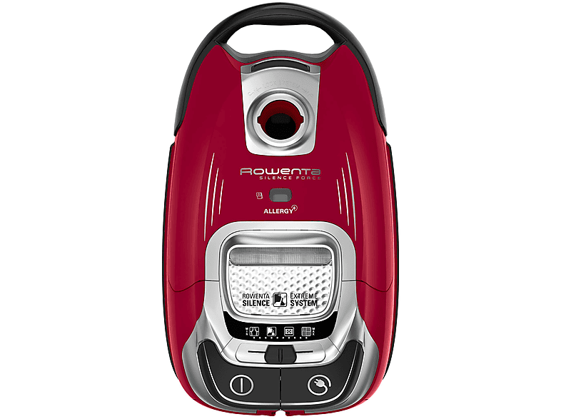 Aspirador con bolsa - Rowenta RO7473EA, 400 W, Depósito 4,5 l, Rojo