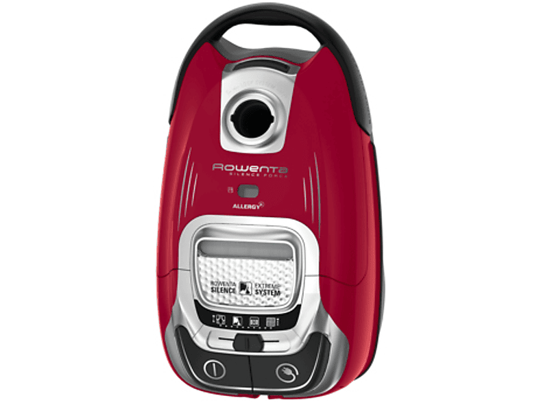 Aspirador con bolsa - Rowenta RO7473EA, 400 W, Depósito 4,5 l, Rojo