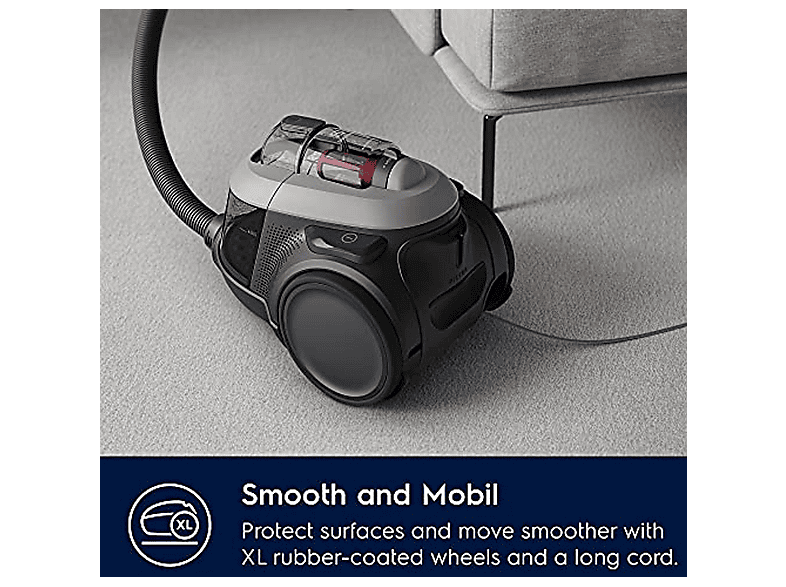 Aspirador sin bolsa - Electrolux 900 258 548, 700 W, Potencia de succión 700 W, Depósito 1,6 l, Gris