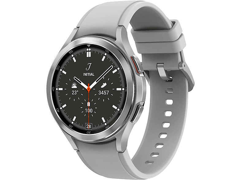 Smartwatch - Samsung SM-R895FZSADBT, 45,5 mm, Acero inoxidable, Plata