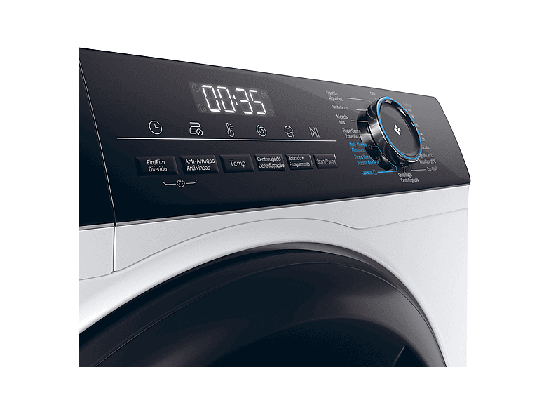 Lavadora carga frontal - Haier HW90-B14939-IB, 9 kg, 15 programas, Blanco