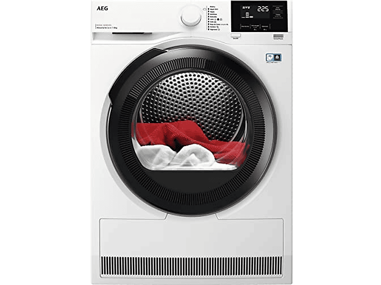 Secadora - AEG TR818A4OB, Bomba de calor, 8 kg, Blanco