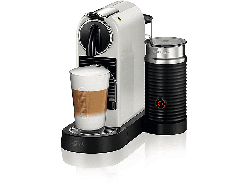 Cafetera de cápsulas - Delonghi 0132192151, 19 bar, 240 ml, 1710 W, Blanco
