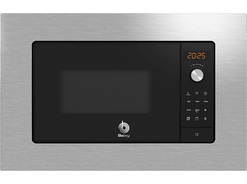 Microondas integrable - Balay 3CG6142X3, 800 W, 5 niveles potencia, 20 l, Inox