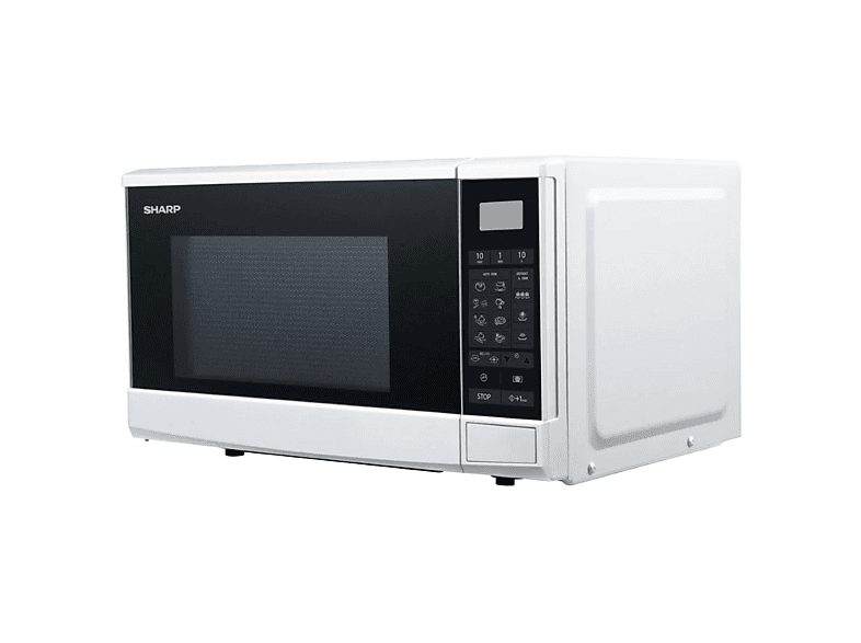 Microondas libre instalación - Sharp R270W, 800 W, 10 potencia, 20 l, Blanco