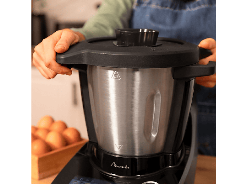 Robot de cocina - Cecotec Mambo Touch, 1600 W, 3,3 l, Inox