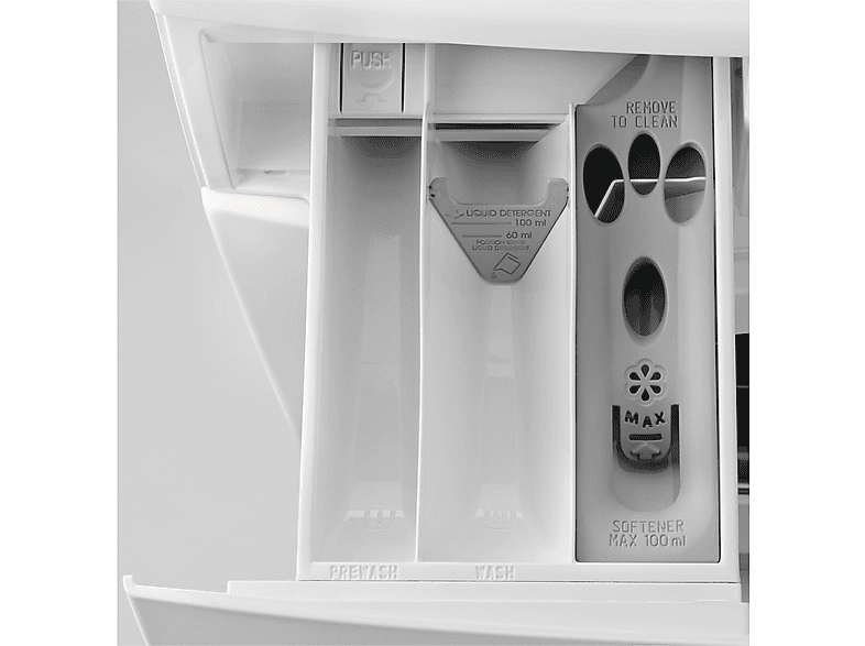 Lavadora carga frontal - Electrolux EW6F5142FB, 10 kg, Blanco