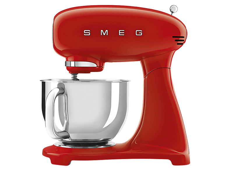 Robot amasador - Smeg SMF03RDEU ROJO, 800 W, 4,8 l