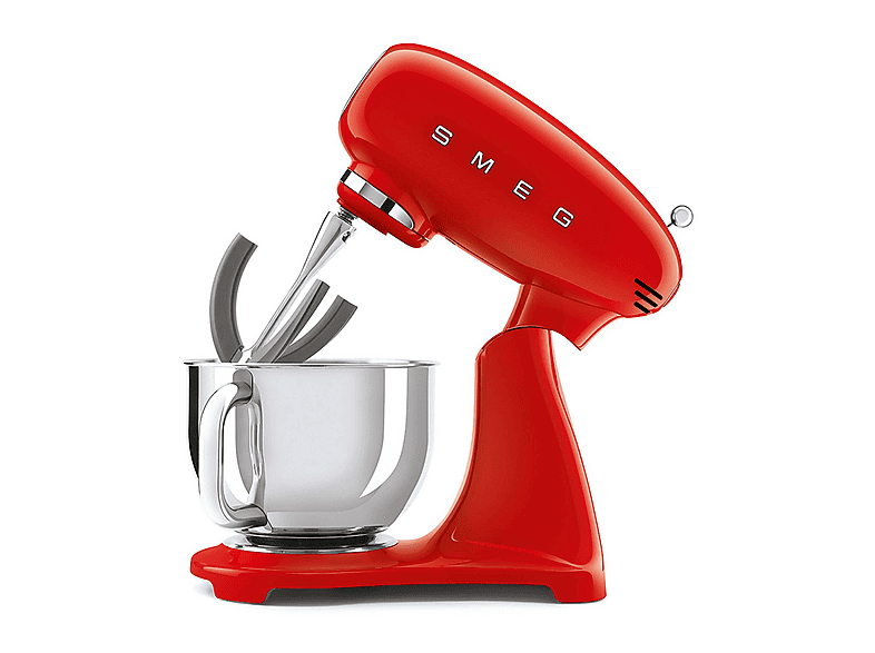 Robot amasador - Smeg SMF03RDEU ROJO, 800 W, 4,8 l