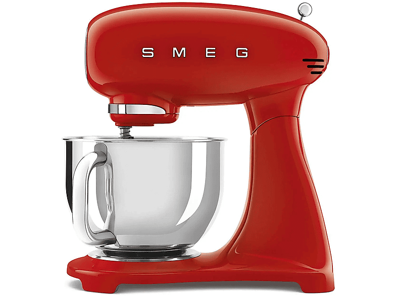 Robot amasador - Smeg SMF03RDEU ROJO, 800 W, 4,8 l