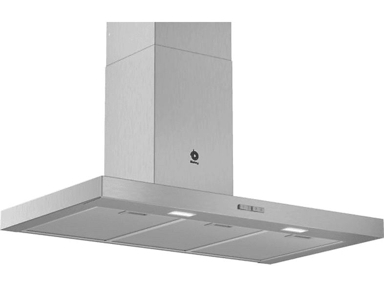 Campana decorativa - Balay 3BC096MX, 3 velocidades, 590 m³/h, 900 mm, Blanco