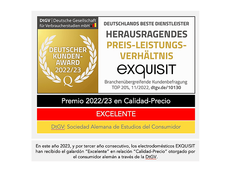 Horno multifunción - Exquisit EBE 657-2U, Integrable, 59 l, 59,5 cm, Inox